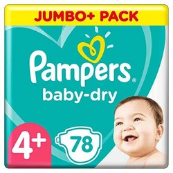 Pampers Baby-Dry Gr. 4 + 78 luiers tot 12 uur bescherming 10-15 kg