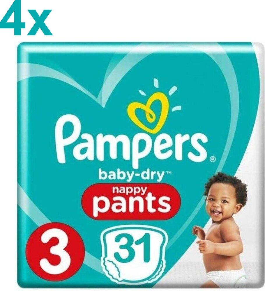 Pampers - Baby Dry Pants - Maat 3 - 124 Luiers Pampers - Baby Dry Pants - Maat 3 - 124 Luiers