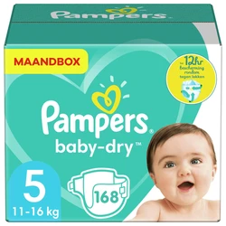 Pampers - Baby Dry - Maat 5 - Maandbox - 168 luiers