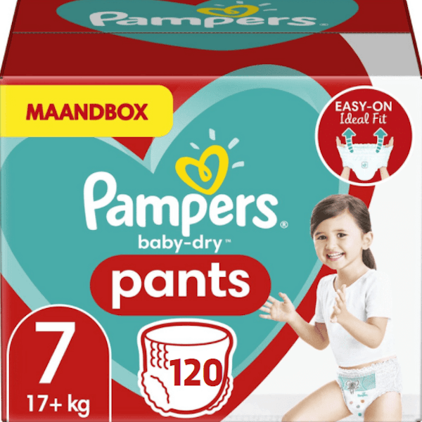 Pampers Pants Maat 7 - 120 Luierbroekjes Maandbox Pampers Pants Maat 7 - 120 Luierbroekjes Maandbox