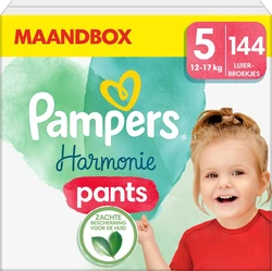 Pampers Harmonie Pants Maat 5 - 144 Luierbroekjes - 12kg tot 17kg - Maandbox Pampers Harmonie Pants Maat 5 - 144 Luierbroekjes - 12kg tot 17kg - Maandbox