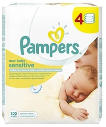 Pampers New Baby Sensitive Billendoekjes, 624 Babydoekjes (12 x 52), Parfumvrij, Helpt te Beschermen tegen Huidirritatie