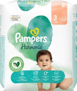 Pampers Luiers Harmonie Maat 3 Midi (6-10 kg), 25 Stuks