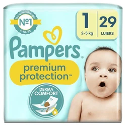 Pampers Premium Protection Luiers Maat 1 2-5 KG 29 Stuks