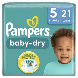 Pampers Baby-Dry Luiers Maat 5 11-16 KG 21 Stuks