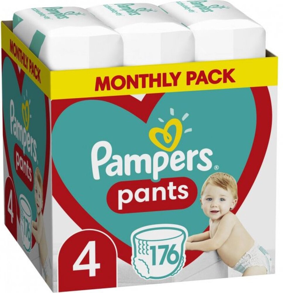 Pampers luierbroekjes Unisex Maat 4, 176 stuks Pampers luierbroekjes Unisex Maat 4, 176 stuks
