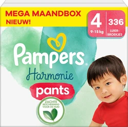 Pampers - Harmonie Pants - Maat 4 - Mega Maandbox - 336 stuks - 9/15 KG Pampers - Harmonie Pants - Maat 4 - Mega Maandbox - 336 stuks - 9/15 KG