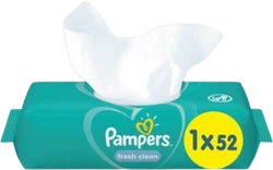 Pampers Fresh Clean Babydoekjes (1x52) Pampers Fresh Clean Babydoekjes (1x52)
