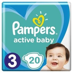 Pampers Active Baby Maat 3 - 20 Luiers Pampers Active Baby Maat 3 - 20 Luiers
