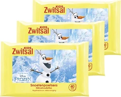 Zwitsal - Kids Frozen Snoetenpoetsers - 3 x 40 Monddoekjes - Voordeelpack Zwitsal - Kids Frozen Snoetenpoetsers - 3 x 40 Monddoekjes - Voordeelpack