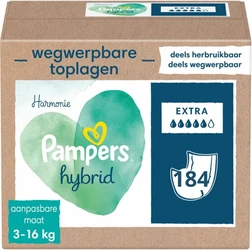 Pampers Harmonie Hybrid toplagen - 184 wegwerpbare toplagen