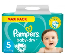 Pampers Baby-Dry maat 5+ 90 stuks