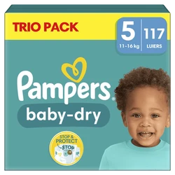 Pampers Baby-Dry Luiers Maxi Geant Maat 5 11-16 KG 117 Stuks