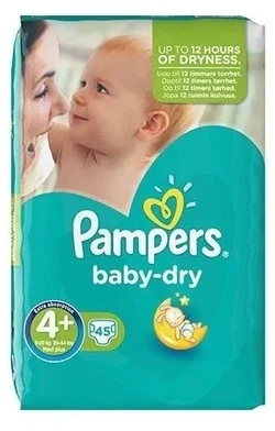 Pampers-Baby-Dry-maat-4-45-luiers