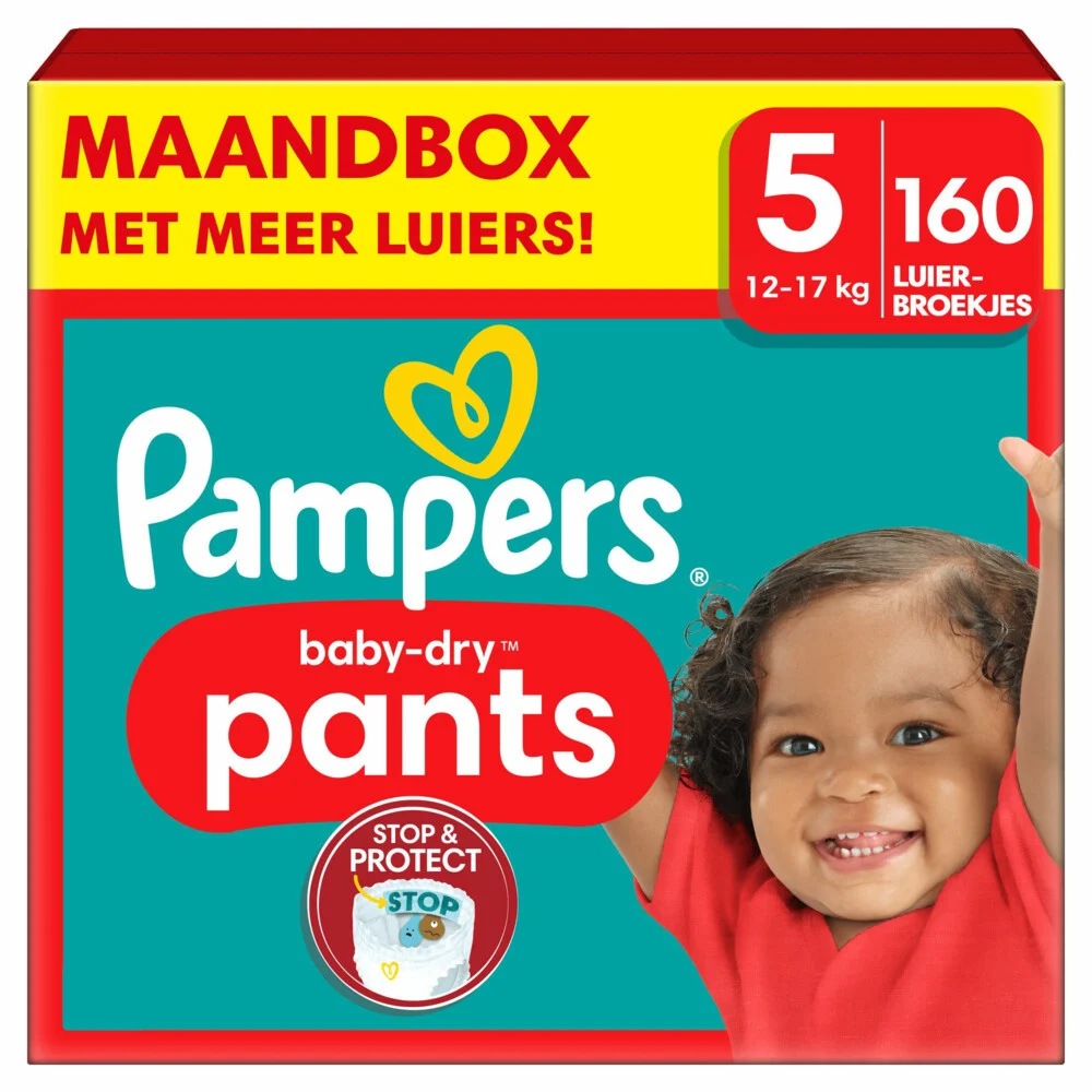Pampers-Baby-Dry-Pants-maat-5-160-luierbroekjes Pampers-Baby-Dry-Pants-maat-5-160-luierbroekjes