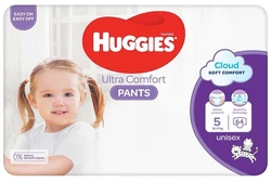 Huggies - Luierbroekjes - Ultra Comfort - Maat 5 - Mega Pack - 64 stuks - 12/17 KG Huggies - Luierbroekjes - Ultra Comfort - Maat 5 - Mega Pack - 64 stuks - 12/17 KG