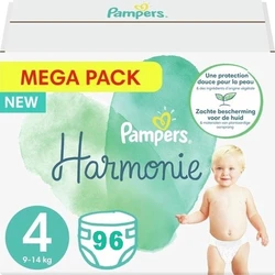 Pampers - Harmonie - Maat 4 - Mega Pack - 96 stuks - 9/14 KG