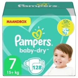 Pampers - Baby Dry - Maat 7 - Maandbox - 128 stuks - 15+ KG