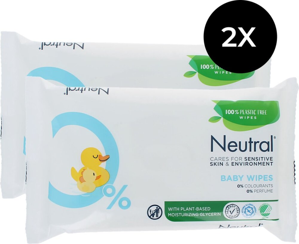 Neutral Baby Wipes - 2 x 52 sheets Neutral Baby Wipes - 2 x 52 sheets