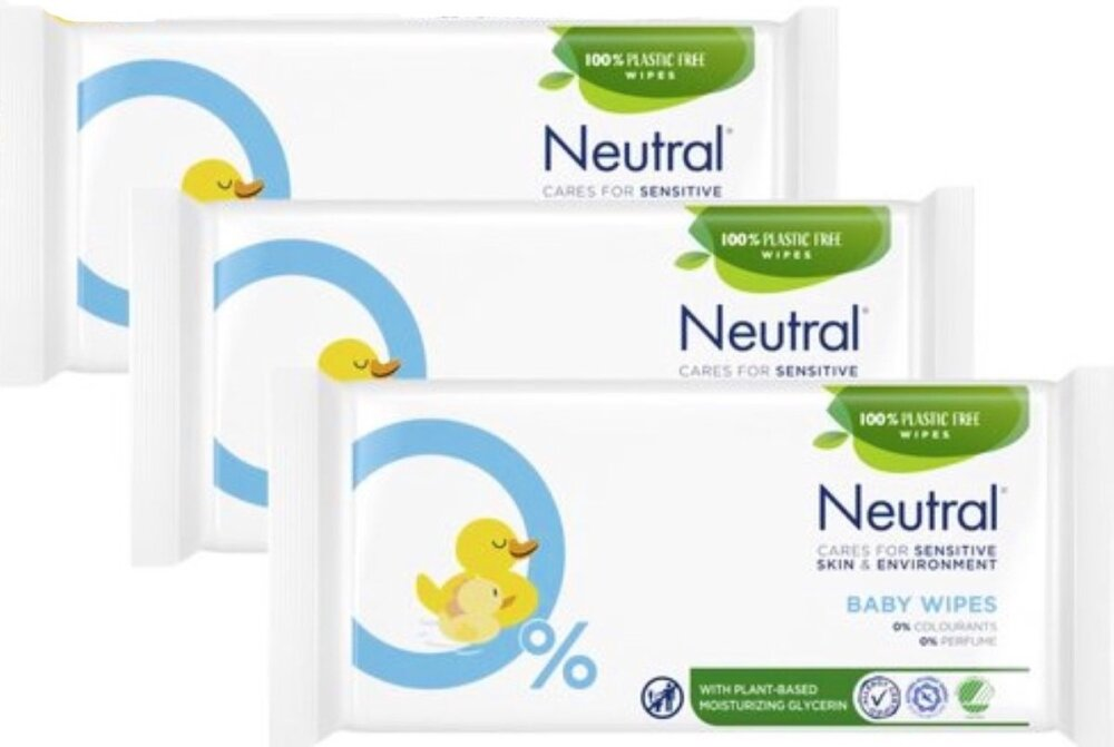 Neutral - Baby Billendoekjes - 3 x 52 Neutral - Baby Billendoekjes - 3 x 52