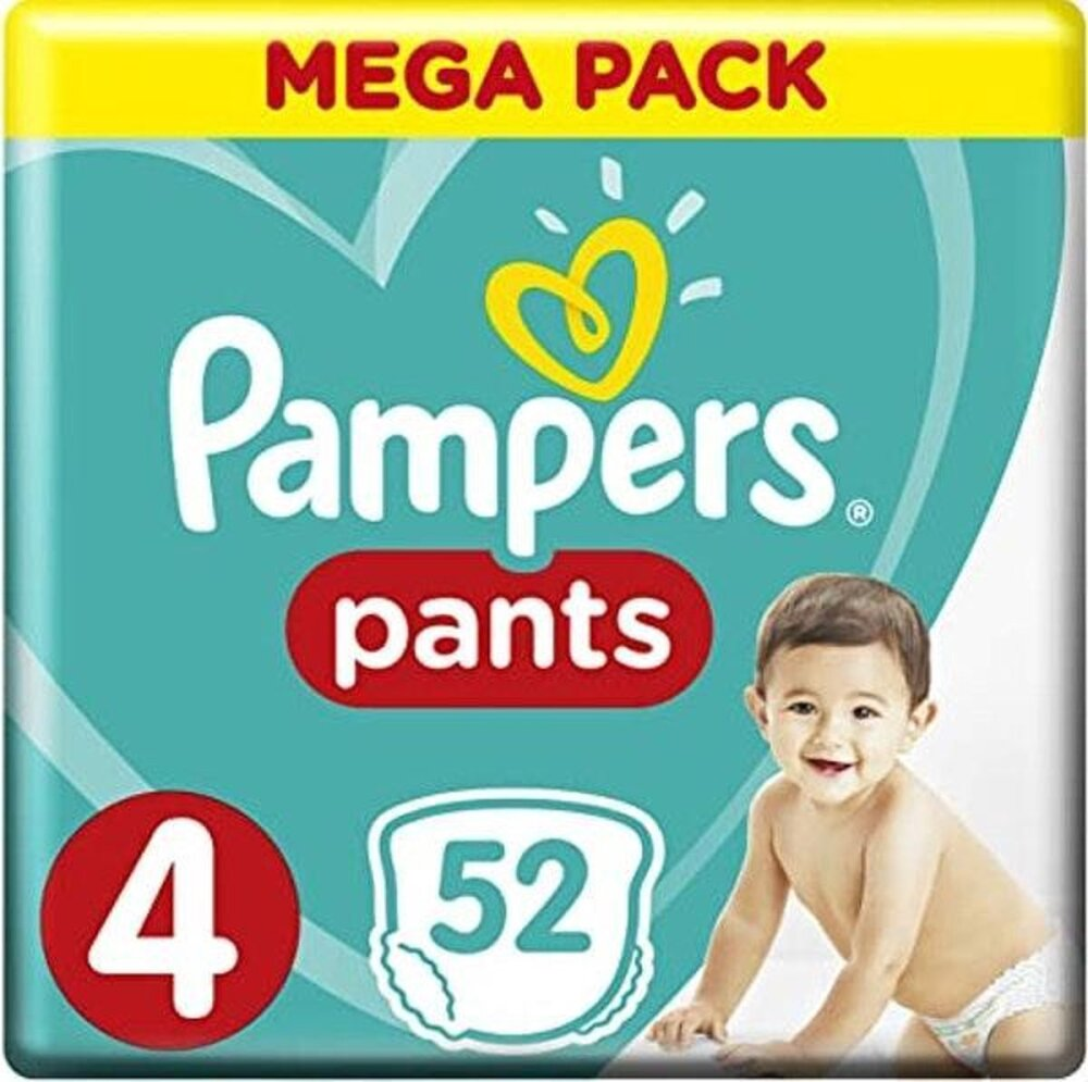 Pampers Baby Dry Pants maat 4 - 52 Luierbroekjes Pampers Baby Dry Pants maat 4 - 52 Luierbroekjes