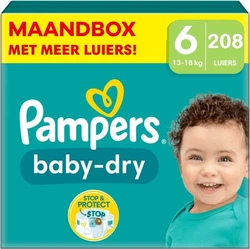Pampers - Baby Dry - Maat 6 - Maandbox - 208 stuks - 13+KG