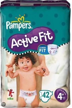 Pampers Active Fit - Luiers Maat 4+ - Voordeelpak 42st Pampers Active Fit - Luiers Maat 4+ - Voordeelpak 42st
