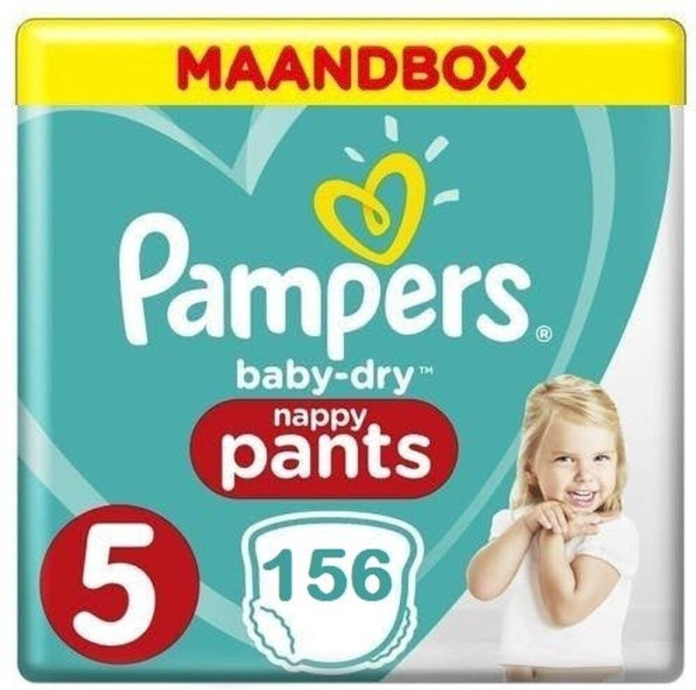 Pampers Baby Dry Pants Maat 5 - 156 Luierbroekjes Maandbox Pampers Baby Dry Pants Maat 5 - 156 Luierbroekjes Maandbox