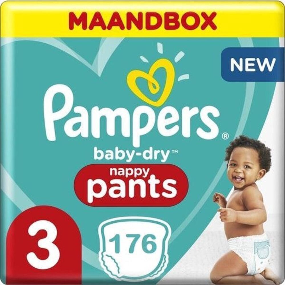 Pampers Baby Dry Pants Maat 3 - 176 Luierbroekjes Maandbox Pampers Baby Dry Pants Maat 3 - 176 Luierbroekjes Maandbox