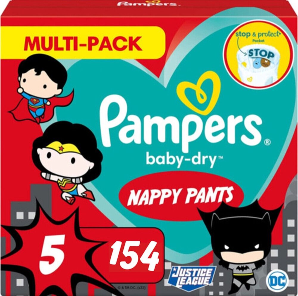Pampers Baby-Dry Pants maat 5 154 luiers Pampers Baby-Dry Pants maat 5 154 luiers