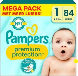 Pampers - Premium Protection - Maat 1 - Megapack - 84 stuks - 2/5KG