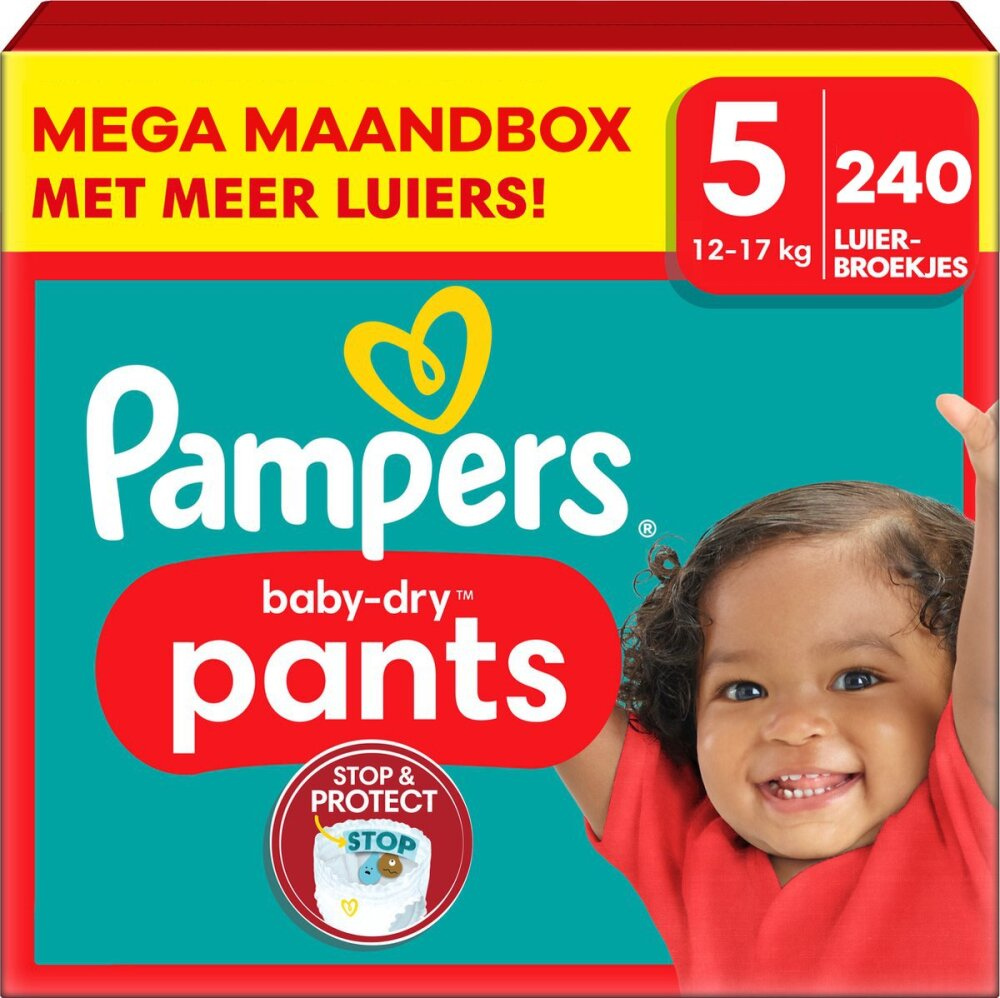 Pampers - Baby Dry Pants - Maat 5 - 240 stuks Pampers - Baby Dry Pants - Maat 5 - 240 stuks