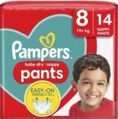 Pampers Baby-Dry Pants maat 8 - 14 luiers Pampers Baby-Dry Pants maat 8 - 14 luiers