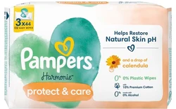 Pampers Harmonie Protect & Care Babydoekjes (3x44) Pampers Harmonie Protect & Care Babydoekjes (3x44)