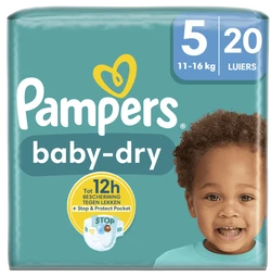 Pampers Baby-Dry Luiers Maat 5 11-16 KG 20 Stuks