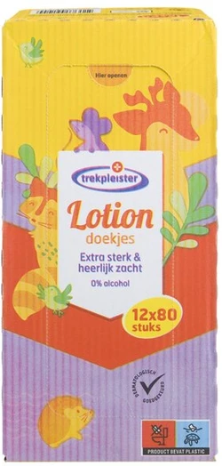 Trekpleister Lotiondoekjes (12x80)