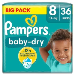 Pampers Baby-Dry luiers Maat 8 - 36 luiers