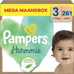 Pampers - Harmonie - Maat 3 - Mega Maandbox - 261 stuks