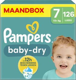 Pampers - Baby Dry - Maat 7 - Maandbox - 126 stuk