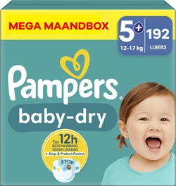 Pampers - Baby Dry - Maat 5+ - Mega Maandbox - 192 stuks