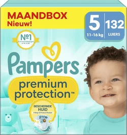 Pampers - Premium Protection - Maat 5 - Maandbox - 132 luiers Pampers - Premium Protection - Maat 5 - Maandbox - 132 luiers