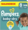 Pampers - Baby Dry - Maat 8 - Maandbox - 108 luiers