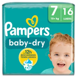 Pampers BabyDry Maat 7, 16 Luiers
