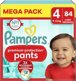 Pampers - Premium Protection Pants - Maat 4 - Mega Pack - 84 stuks Pampers - Premium Protection Pants - Maat 4 - Mega Pack - 84 stuks