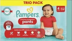 Pampers - Premium Protection Pants - Maat 4 - Mega Maandbox - 186 stuks Pampers - Premium Protection Pants - Maat 4 - Mega Maandbox - 186 stuks