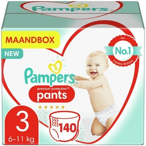 Pampers Baby Dry Pants maat 3 met 140 luiers Pampers Baby Dry Pants maat 3 met 140 luiers