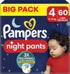 Pampers - Night Pants - Maat 4 - Big Pack - 60 stuks
