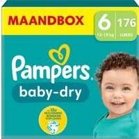 Pampers Baby Dry Maat 6 - 176 Luiers Maandbox