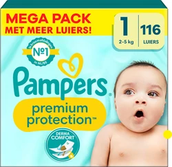 Pampers - Premium Protection - Maat 1 - Mega Pack - 116 stuks