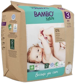 Bambo Nature luiers maat 3 28 stuks Bambo Nature luiers maat 3 28 stuks